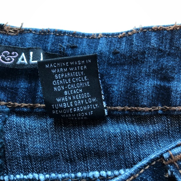 Roz & Ali Embroidered Embellished Jeans SZ 10 - Picture 8 of 14